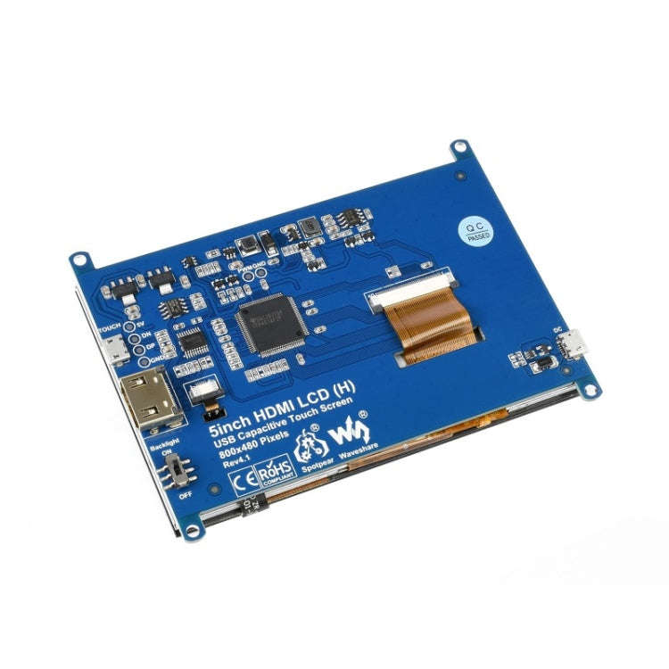 Waveshare 5 inch Slimmed-down Version 800 x 480 Toughened Glass Panel Capacitive Touch Screen LCD...