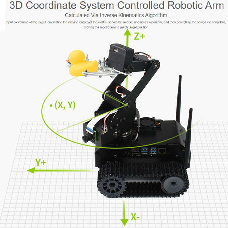 Waveshare JETANK AI Tracked Mobile Robot Kit, Based on Jetson Nano, EU Plug