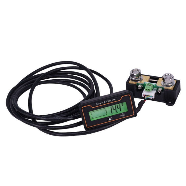 2m 50A 12V 48V Digital Display DC Current Voltmeter Lead-Acid Lithium Battery Charge Meter