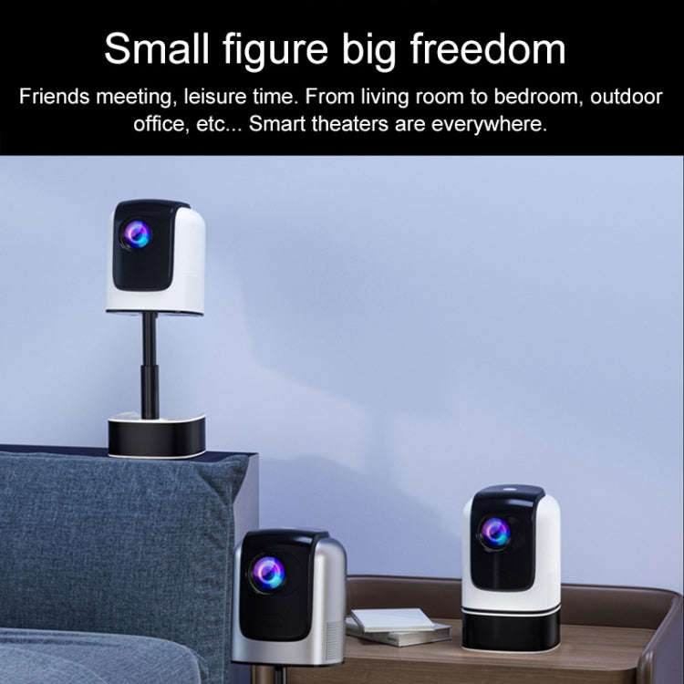 TS-1 1080P Android System HD Convenient Integrated Lift Smart Projector(Grey)