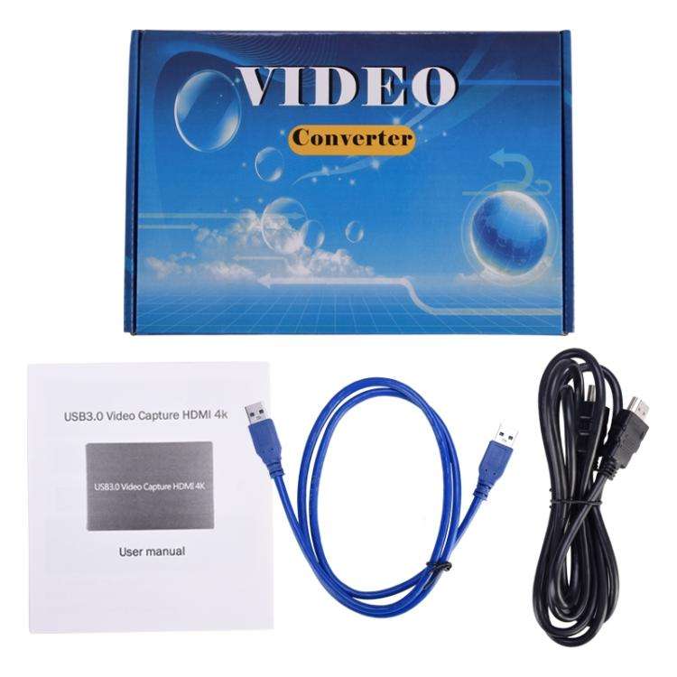 NK-S300 USB 3.0 HDMI 4K HD Video Capture Card Device (Black)