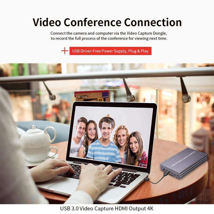 NK-S300 USB 3.0 HDMI 4K HD Video Capture Card Device (Black)