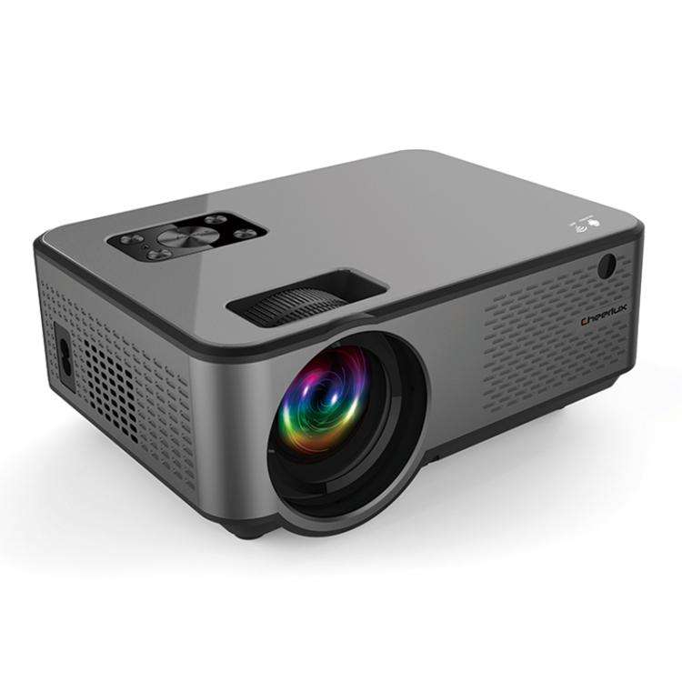 Cheerlux C9 1280x720 720P HD Smart Projector, Support HDMI x 2 / USB x 2 / VGA / AV (Black Grey)