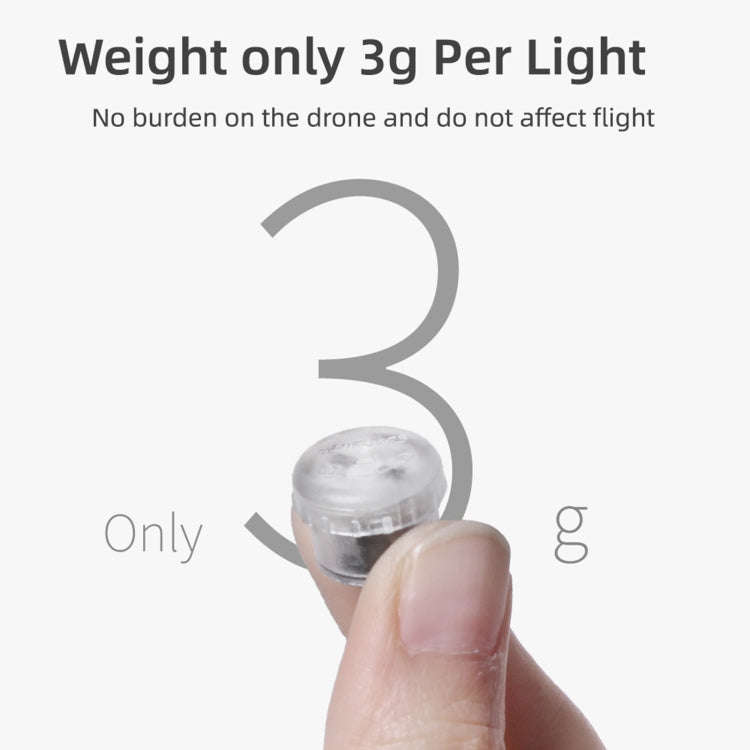 Sunnylife 2-Green + 2-Red Night Strobe LED Light Indicator Light for DJI Mavic 2 / Mini / Mavic A...