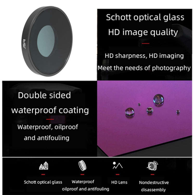 JSR 3 in 1 CPL ND8 ND16 Lens Filter For DJI Osmo Action 3