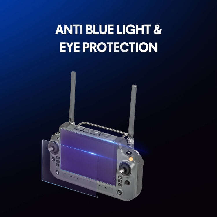 For DJI RC Plus with Screen STARTRC 2pcs Frosted Purple Eye Protection Tempered Glass Film