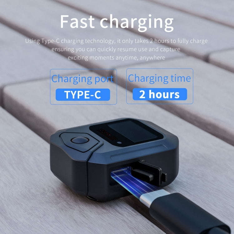 For DJI Osmo Action 6 / 5 Pro / 4 GPS Bluetooth Remote Control (Black)