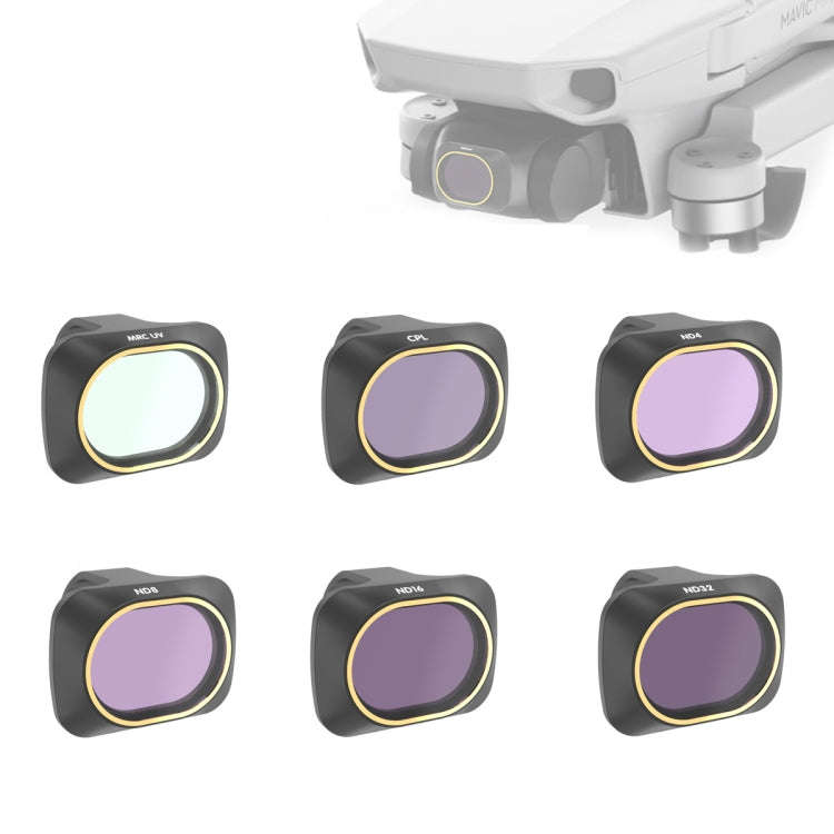 JSR Drone 6 in 1 UV+CPL+ND4+ND8+ND16+ND32 Lens Filter for DJI MAVIC mini