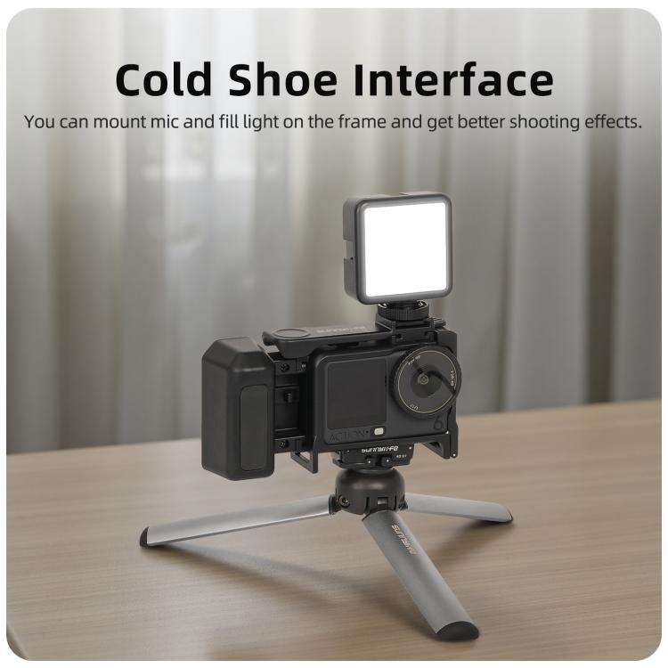 For DJI Osmo Action 6 Sunnylife 2-in-1 Detachable Protective Frame & Street Photography Handle Er...