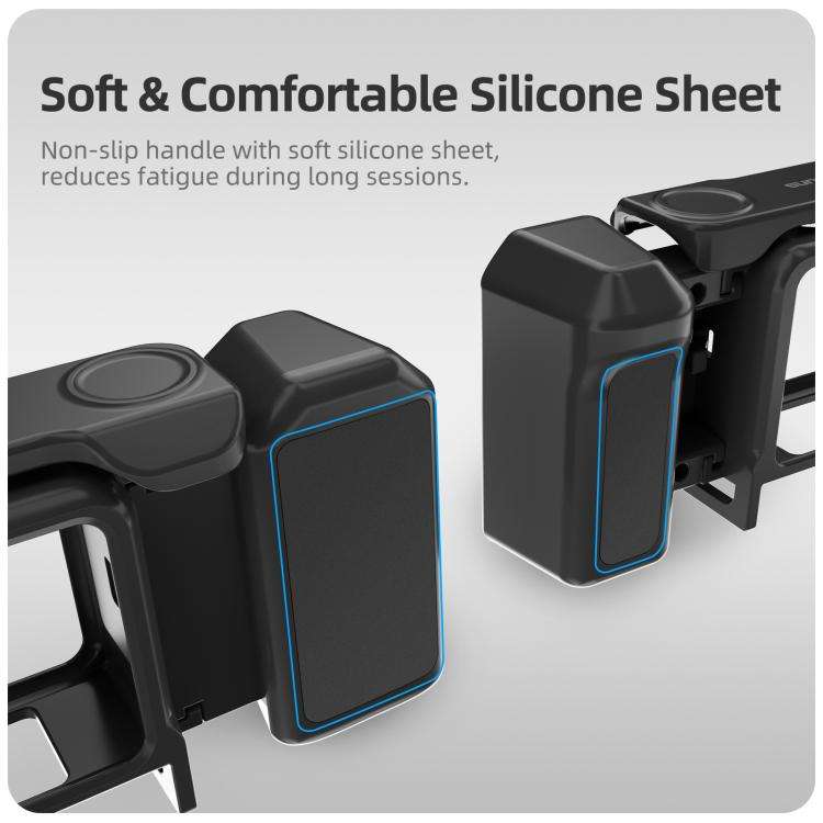 For DJI Osmo Action 6 Sunnylife 2-in-1 Detachable Protective Frame & Street Photography Handle Er...