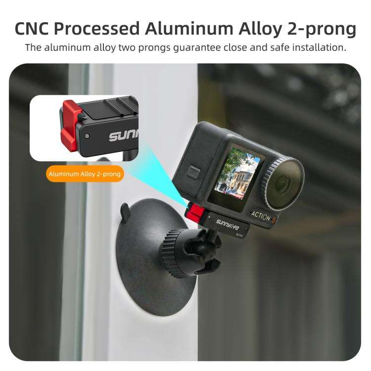 Sunnylife Magnetic Quick-Release Ball-Joint Adapter Mount 360 Rotatable Suction Cup Bracket For D...