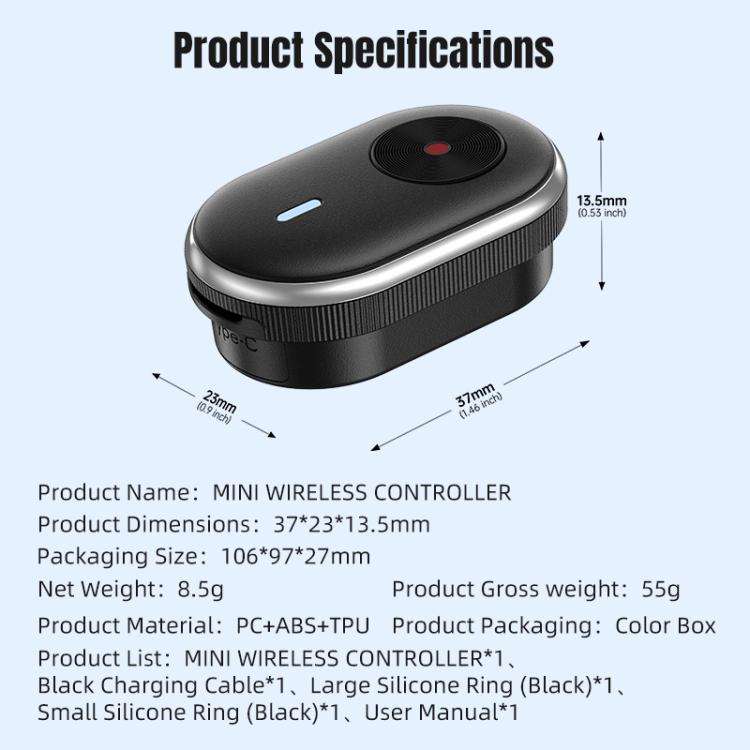 STARTRC Mini Action Camera Wireless Remote Control (Black)