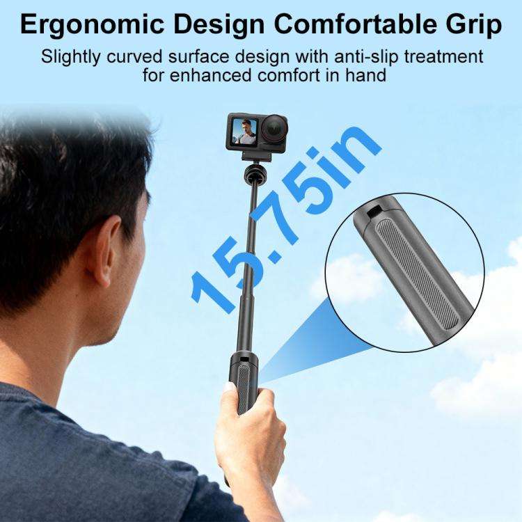 VT-09 Magnetic Handheld Selfie Stick Mini Desktop Telescopic Tripod for DJI Action 6 / 5 Pro / 4 ...