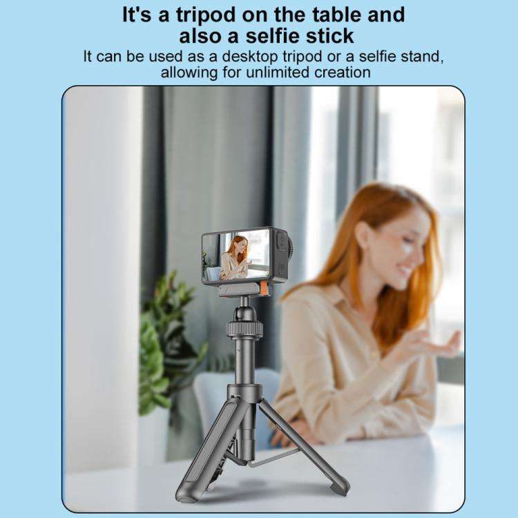 VT-09 Magnetic Handheld Selfie Stick Mini Desktop Telescopic Tripod for DJI Action 6 / 5 Pro / 4 ...