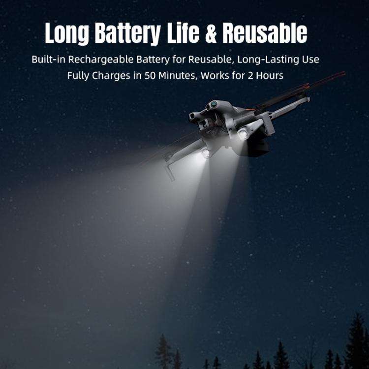 For DJI Mini 5 Pro STARTRC Night Navigation Searchlight LED Flashlight Rechargeable Refill Lighti...