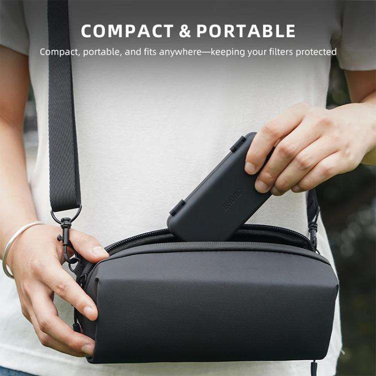 BRDRC Storage Case for DJI Osmo Pocket 3 Filter, TF/SD Card, Wide-Angle & Macro Lens Organizer (B...