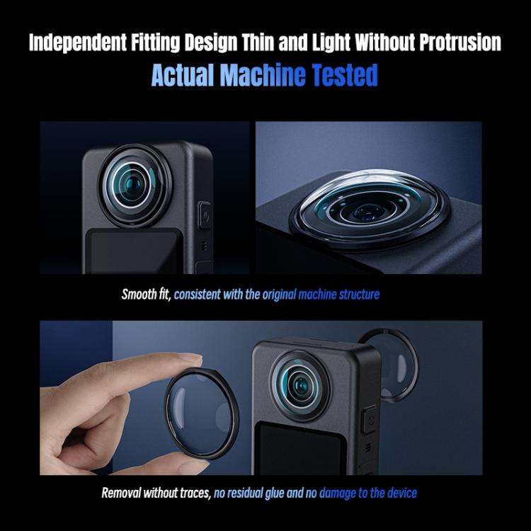 For DJI Osmo 360 / Osmo 360 II STARTRC Lens Guard PC Protective Cover (Black)