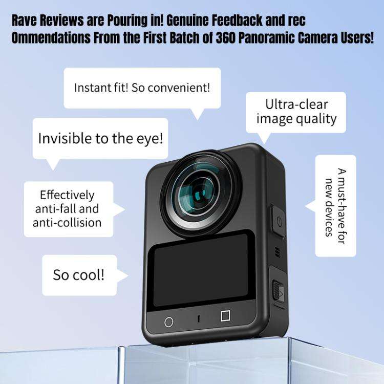 For DJI Osmo 360 / Osmo 360 II STARTRC Lens Guard PC Protective Cover (Black)