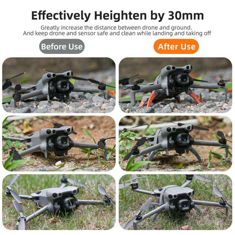 For DJI Mini 5 Pro Sunnylife Landing Gear Heightened Spider Gears Extensions Support Leg Protecto...