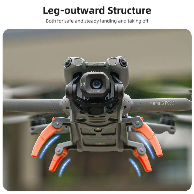 For DJI Mini 5 Pro Sunnylife Landing Gear Heightened Spider Gears Extensions Support Leg Protecto...