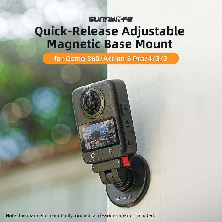Sunnylife Quick-Release Magnetic Base Mount 1/4 180 Tilt Adjustable Tabletop Base Bracket For DJI...