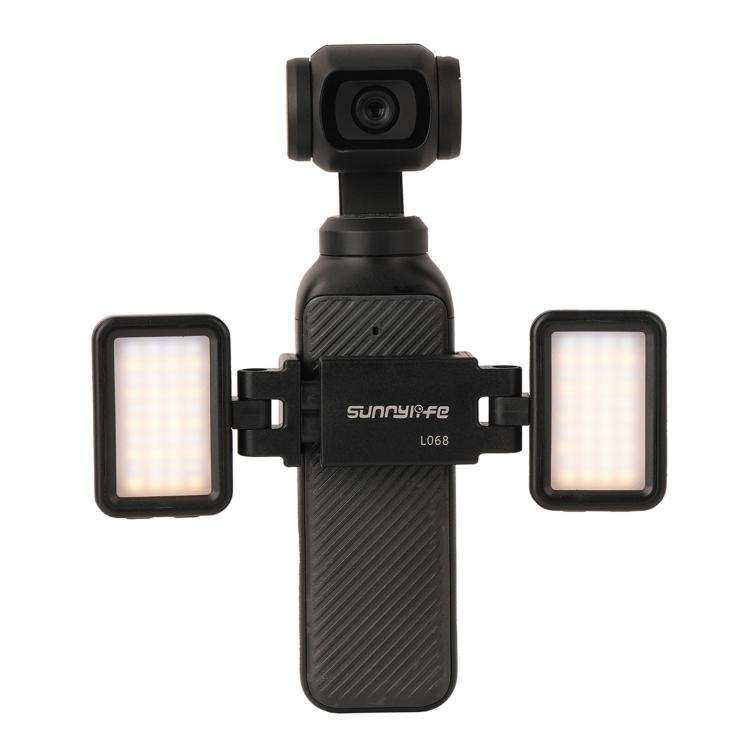 For DJI Osmo Pocket 4 / 3 Sunnylife Adjustable LED Video Light Quick-Release Fill Light Tri-Color...