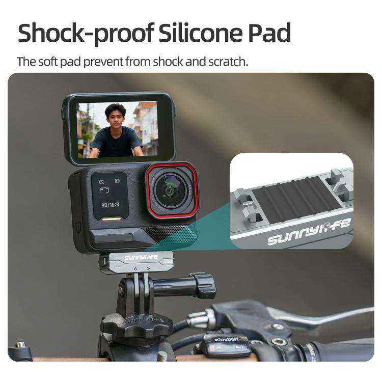 Sunnylife Metal Magnetic Quick Release Adapter Mount Action Camera Foldable Cam Stand 1/4 Adapter...