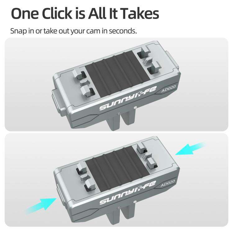 Sunnylife Metal Magnetic Quick Release Adapter Mount Action Camera Foldable Cam Stand 1/4 Adapter...