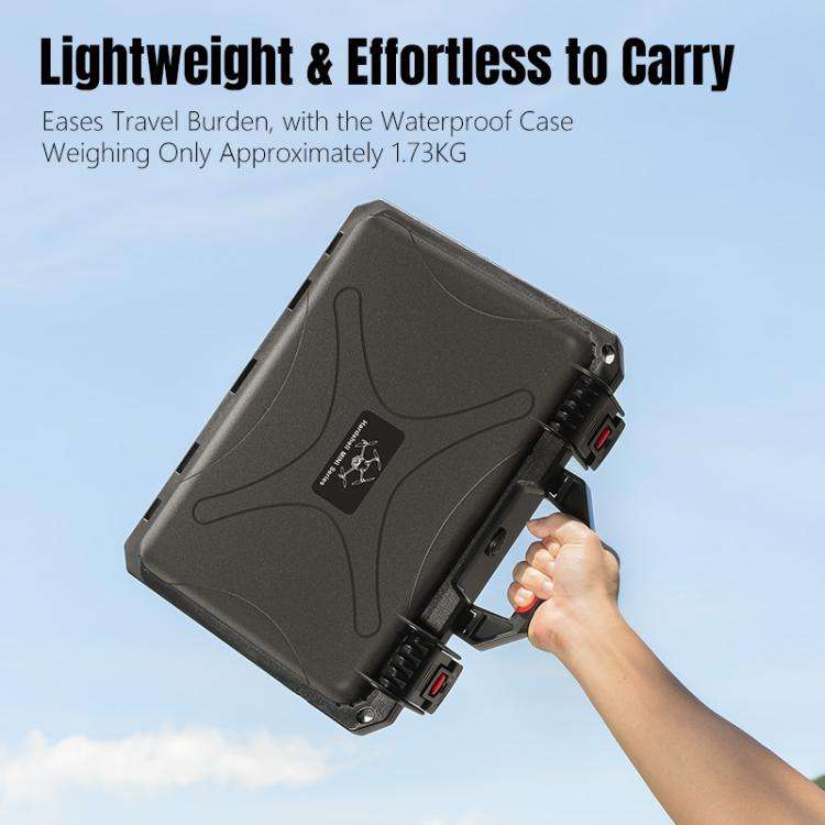 For DJI Mini 5 Pro STARTRC Waterproof ABS Suitcase Shoulder Storage Box (Black)