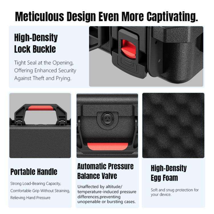 For DJI Mini 5 Pro STARTRC Waterproof ABS Suitcase Shoulder Storage Box (Black)