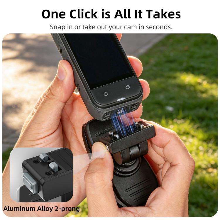 Sunnylife Magnetic Quick-Release Backpack Clip Action Camera Clamp Vertical-Horizontal Mount for ...