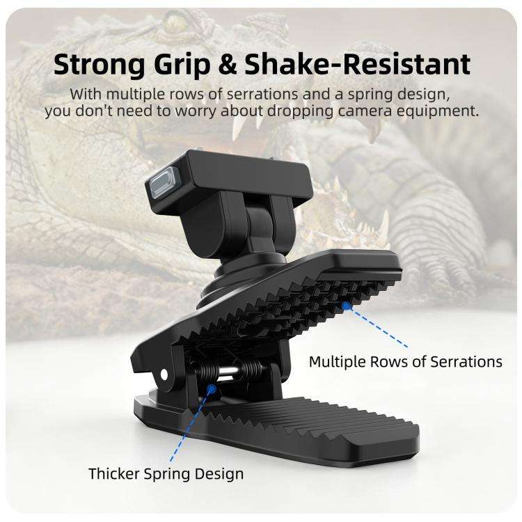 Sunnylife Magnetic Quick-Release Backpack Clip Action Camera Clamp Vertical-Horizontal Mount for ...