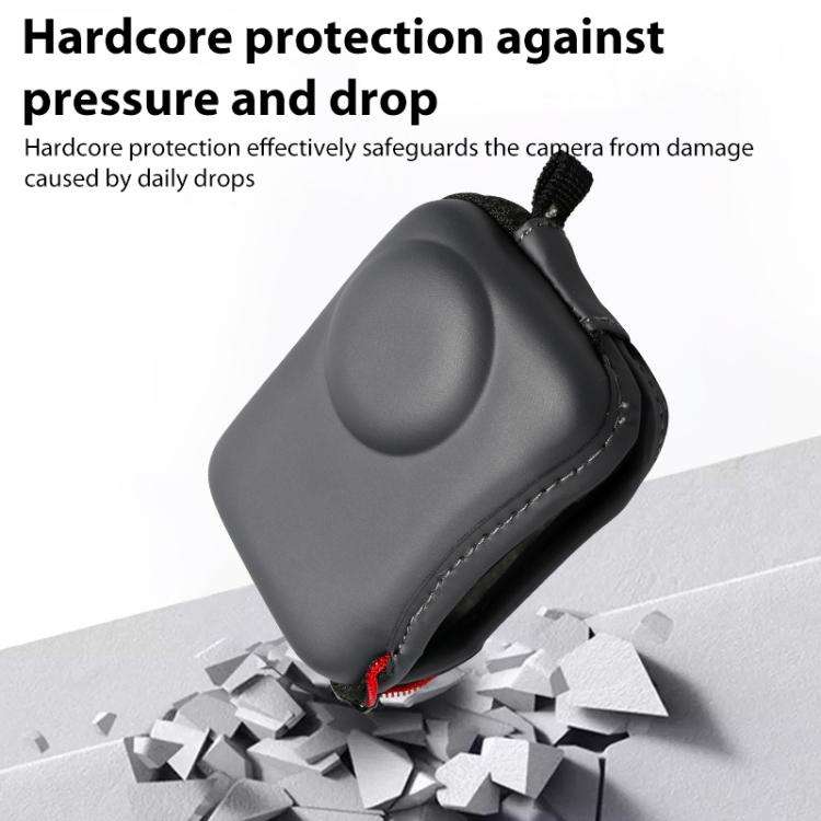 For DJI Osmo Action 5 Pro / 4 / 3 Mini Portable Body PU EVA Storage Bag (Black)