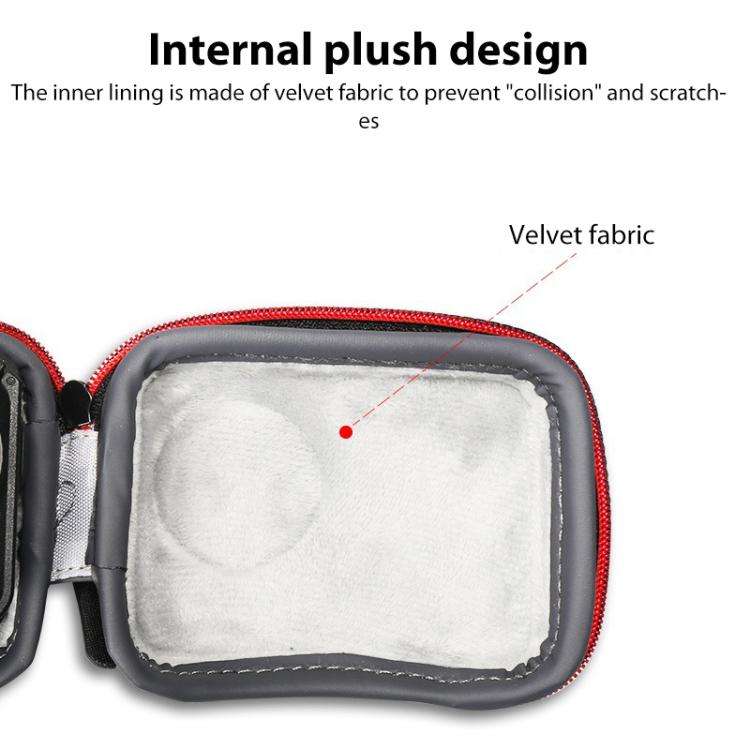 For DJI Osmo Action 5 Pro / 4 / 3 Mini Portable Body PU EVA Storage Bag (Black)