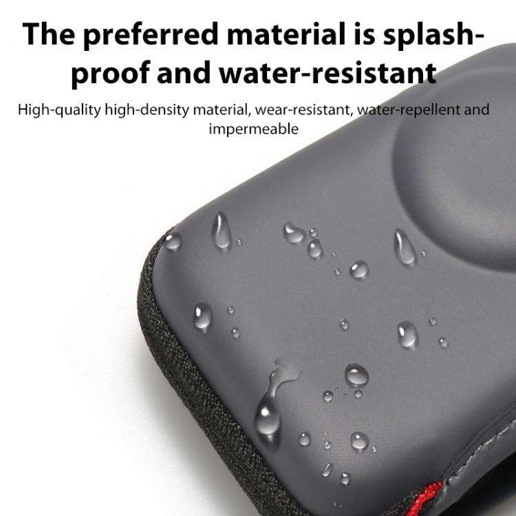 For DJI Osmo Action 5 Pro / 4 / 3 Mini Portable Body PU EVA Storage Bag (Black)