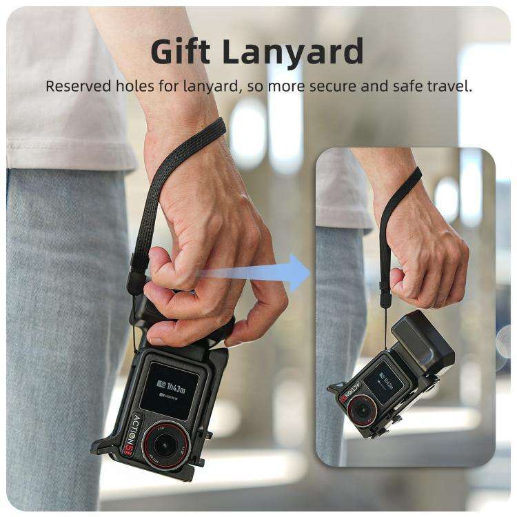 Sunnylife Street Photography Handle Ergonomic Hand Grip Quick Release Shutter Handle For DJI Acti...