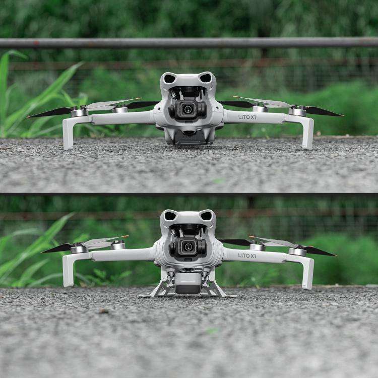 For DJI Lito 1 / X1 STARTRC LED Light Heightened Landing Gear Training Rack (Grey)