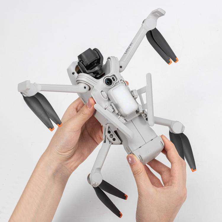 For DJI Lito 1 / X1 STARTRC LED Light Heightened Landing Gear Training Rack (Grey)
