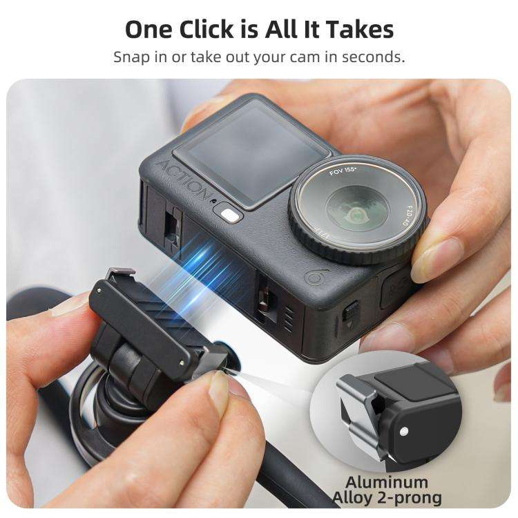For DJI Osmo Nano / Action 6 Sunnylife Dual-Direction Magnetic Quick-Release Neck Mount Adjustabl...