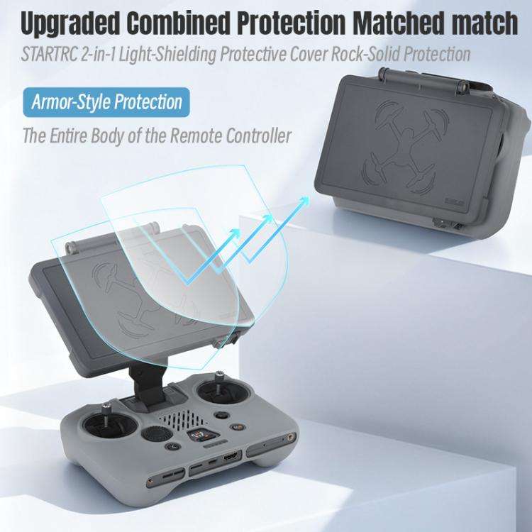 For DJI RC Pro 2 STARTRC Silicone Shockproof Anti-scratch Cover (Grey)