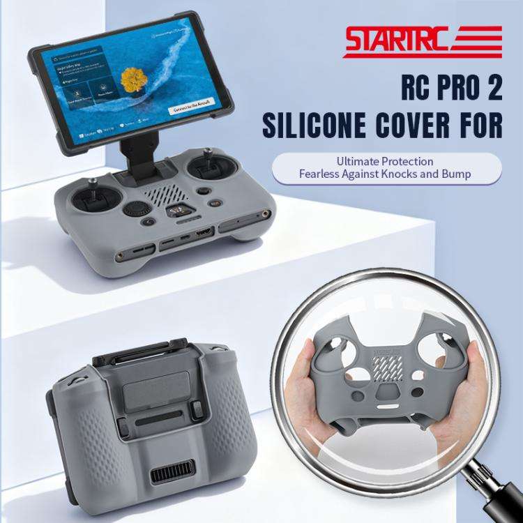 For DJI RC Pro 2 STARTRC Silicone Shockproof Anti-scratch Cover (Grey)