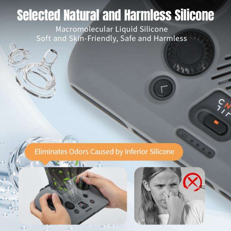 For DJI RC Pro 2 STARTRC Silicone Shockproof Anti-scratch Cover (Grey)