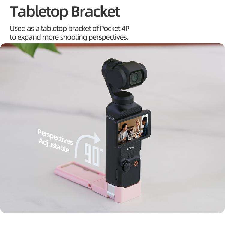 For DJI Osmo Pocket 4P / 4 / 3 Sunnylife Quick-Release Magnetic Mount Tabletop Base Bracket Angle...