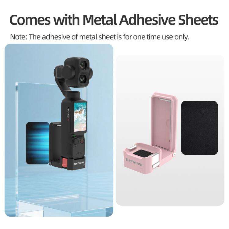 For DJI Osmo Pocket 4P / 4 / 3 Sunnylife Quick-Release Magnetic Mount Tabletop Base Bracket Angle...