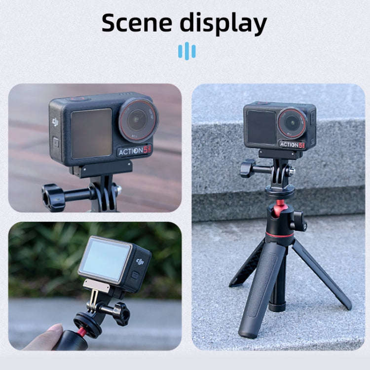 For DJI Osmo Action 5 Pro / 4  / 3 Magnetic Quick Release Base Mount Adapter (Black)