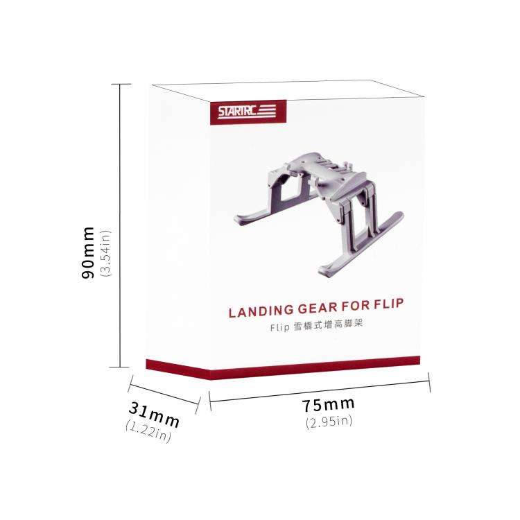For DJI Flip STARTRC Folding Anti-fall Anti-dirt Heightened Landing Gear Training Rack (Grey)