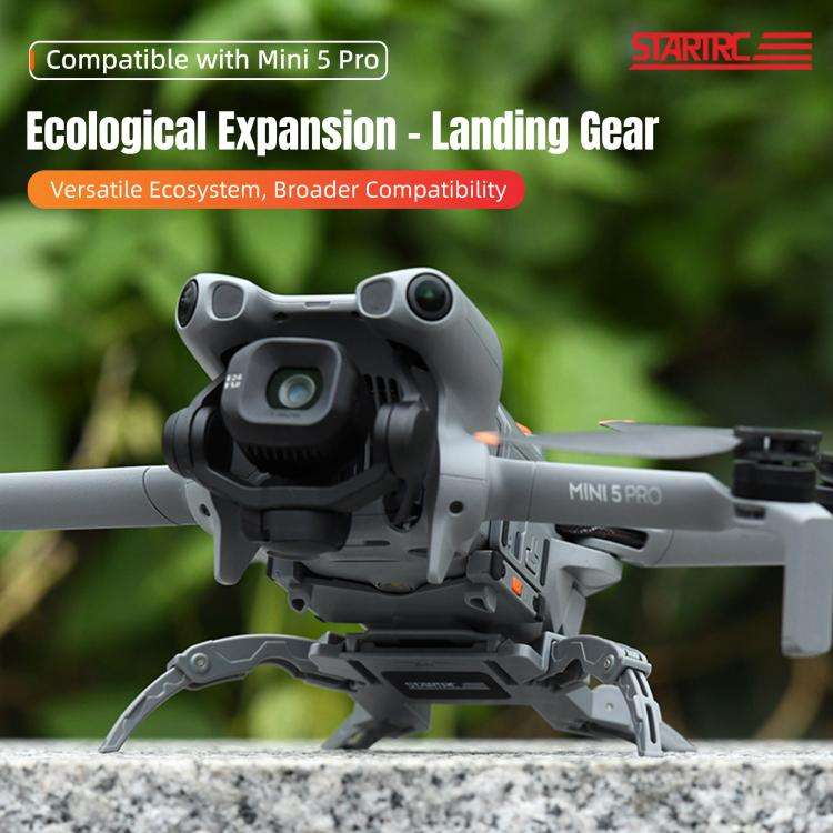 For DJI Mini 5 Pro STARTRC Spider-Leg Heightened Landing Gear Training Rack, Eco-Compatible (Grey)