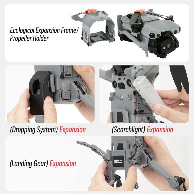 For DJI Mini 5 Pro STARTRC Spider-Leg Heightened Landing Gear Training Rack, Eco-Compatible (Grey)