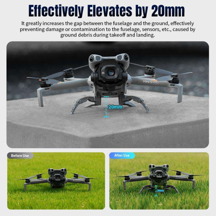 For DJI Mini 5 Pro STARTRC Independent Spider-Leg Heightened Landing Gear Training Rack (Grey)