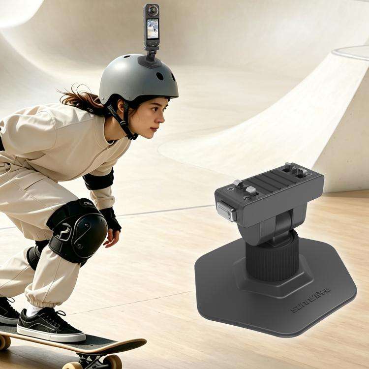 Sunnylife Magnetic Flexible Adhesive Helmet Mount Base Quick-Release Action Camera Holder For Ins...